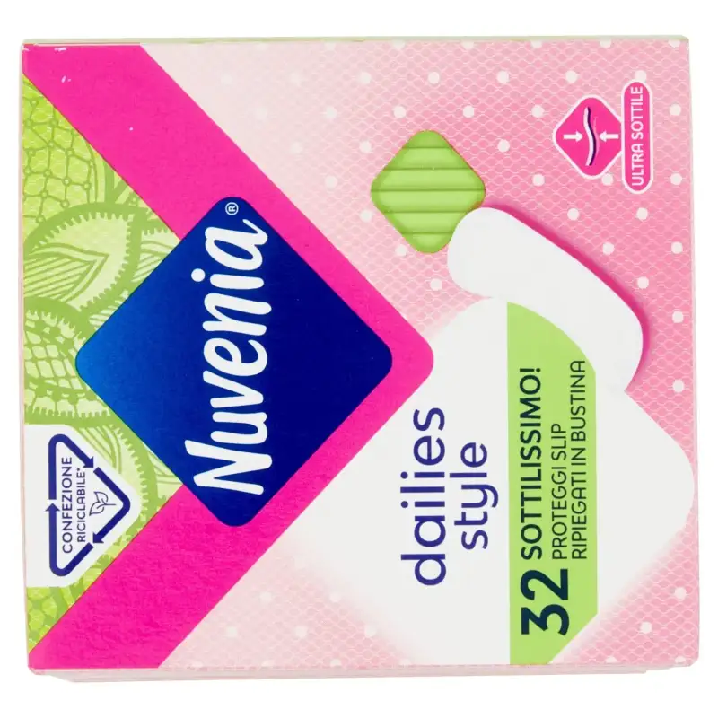 Nuvenia Protectoare Foarte Subtire pentru Chiloti 32 Plicuri Bax 12 buc.